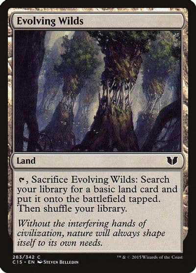 Evolving Wilds Commander 2015 Magic card