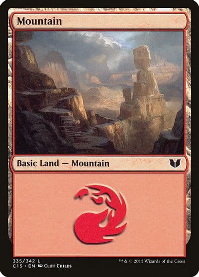 Mountain 335 Commander 2015 Magic card