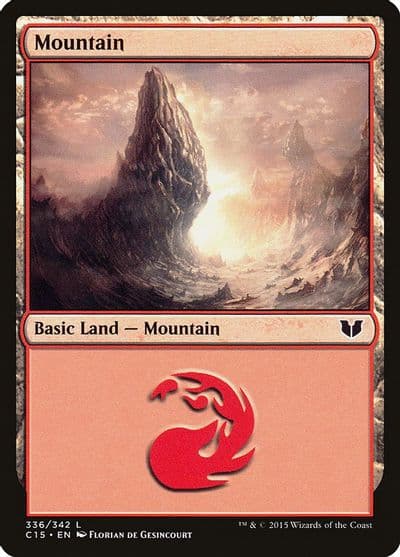 Mountain 336 Commander 2015 Magic card