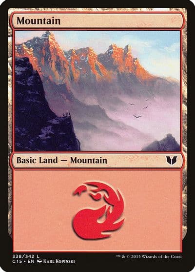 Mountain 338 Commander 2015 Magic card