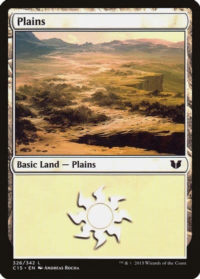 Plains 326 Commander 2015 Magic card