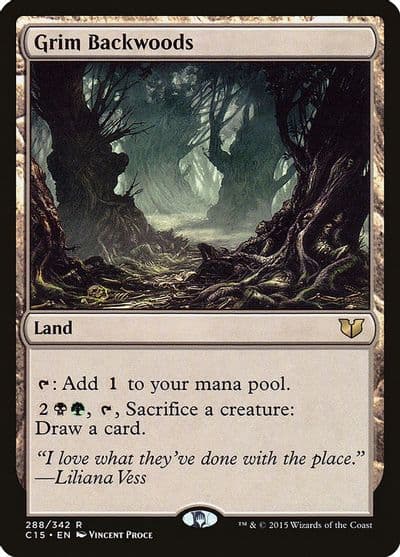 Grim Backwoods Commander 2015 Magic card