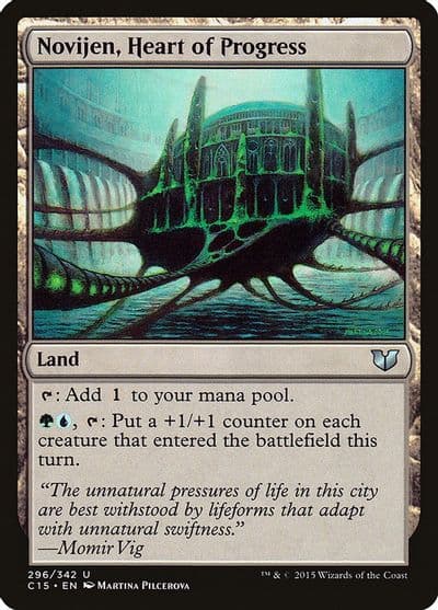 Novijen Heart of Progress Commander 2015 Magic card