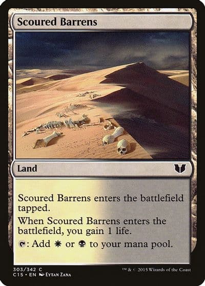 Scoured Barrens Commander 2015 Magic card