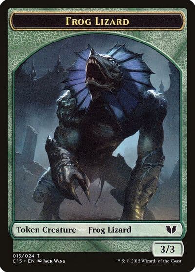 Frog Lizard Germ Double Sided Token Commander 2015 Magic card