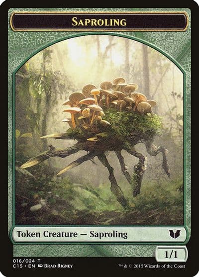 Saproling Spider Double Sided Token Commander 2015 Magic card