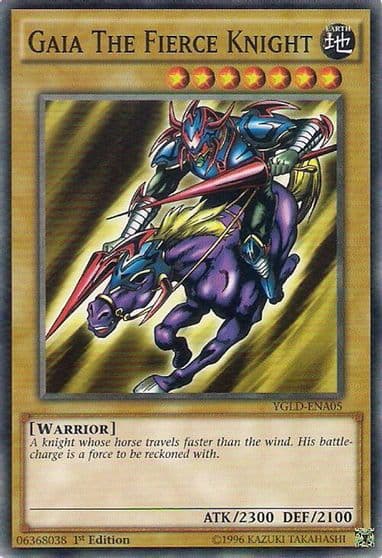 Gaia The Fierce Knight King of Games: Yugi's Legendary Decks Yu-Gi-Oh! card