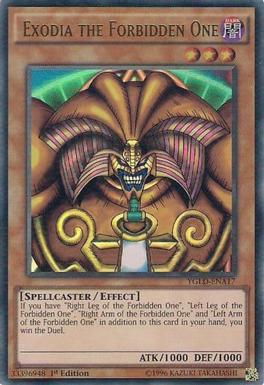 Exodia the Forbidden One King of Games: Yugi's Legendary Decks Yu-Gi-Oh! card