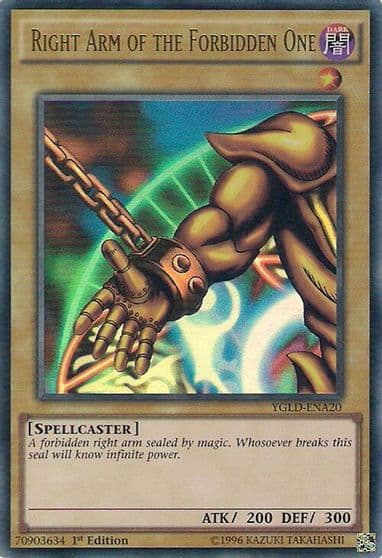 Right Arm of the Forbidden One King of Games: Yugi's Legendary Decks Yu-Gi-Oh! card