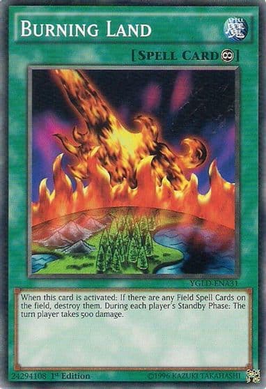 Burning Land King of Games: Yugi's Legendary Decks Yu-Gi-Oh! card