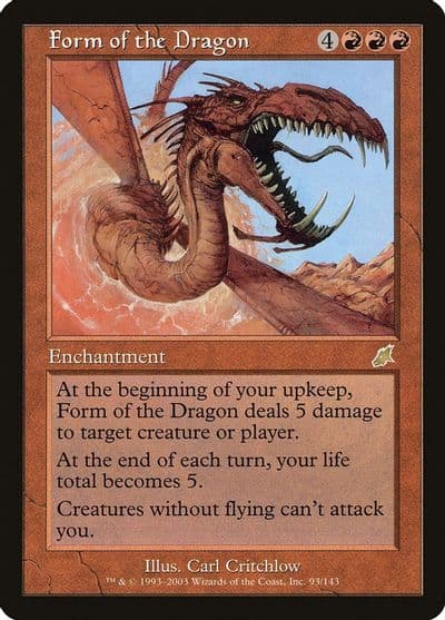Form of the Dragon Scourge Magic card