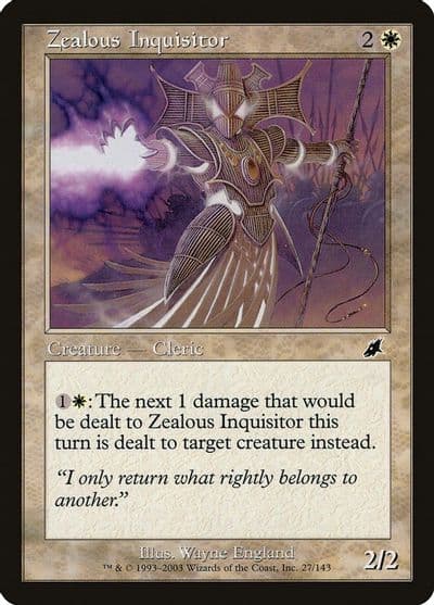 Zealous Inquisitor Scourge Magic card