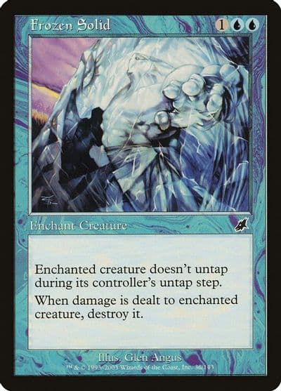 Frozen Solid Scourge Magic card