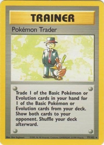 Pokemon Trader Base Set Pokemon card