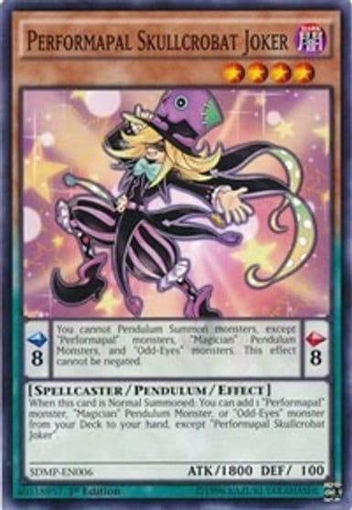 Performapal Skullcrobat Joker Structure Deck: Master of Pendulum Yu-Gi-Oh! card