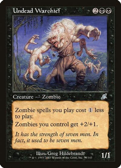 Undead Warchief Scourge Magic card