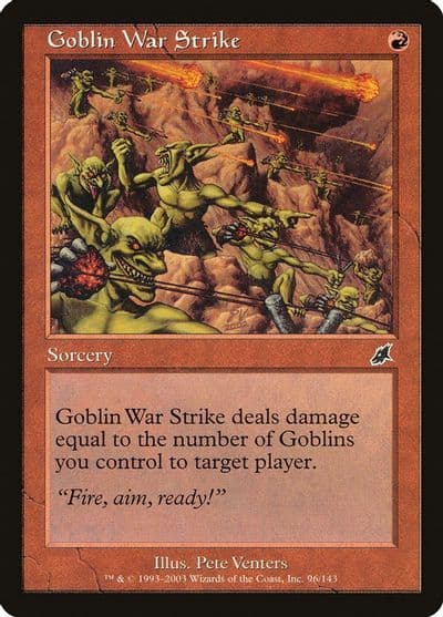 Goblin War Strike Scourge Magic card
