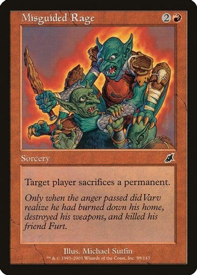 Misguided Rage Scourge Magic card