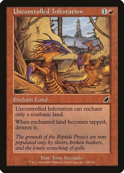 Uncontrolled Infestation Scourge Magic card