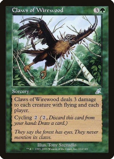 Claws of Wirewood Scourge Magic card