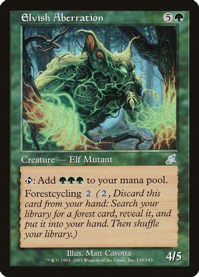 Elvish Aberration Scourge Magic card