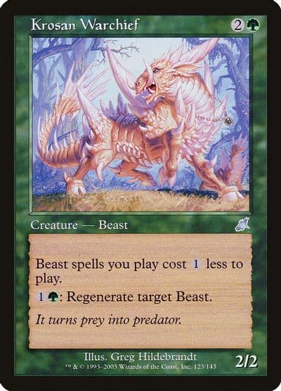 Krosan Warchief Scourge Magic card