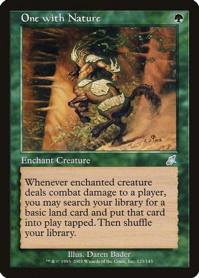 One with Nature Scourge Magic card