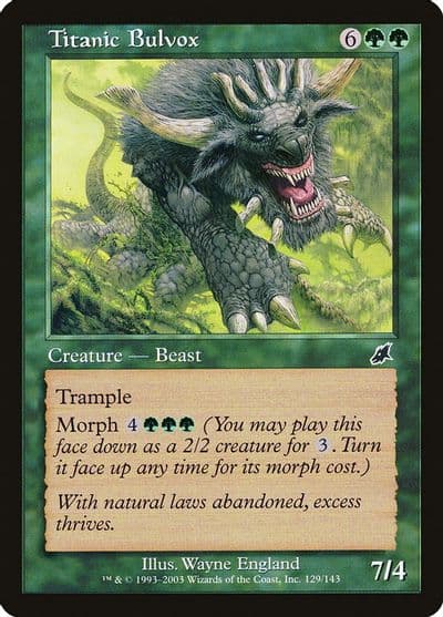 Titanic Bulvox Scourge Magic card