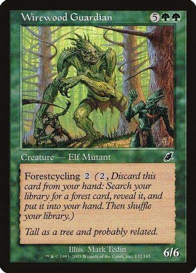 Wirewood Guardian Scourge Magic card