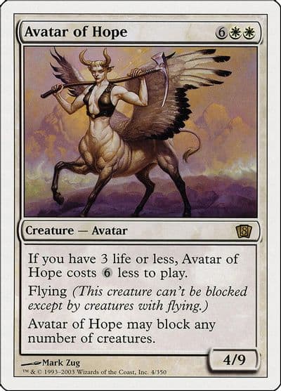 Avatar of Hope 8th Edition Magic card
