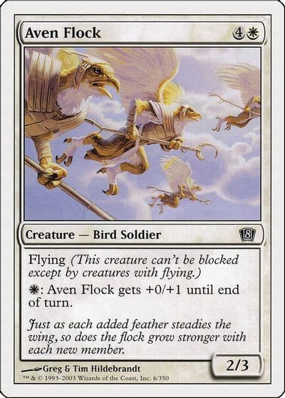 Aven Flock 8th Edition Magic card