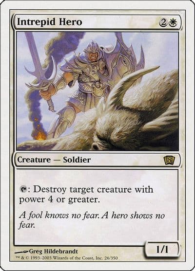 Intrepid Hero 8th Edition Magic card