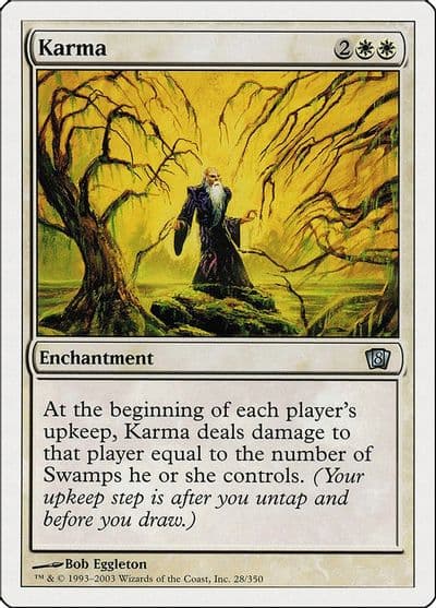 Karma 8th Edition Magic card