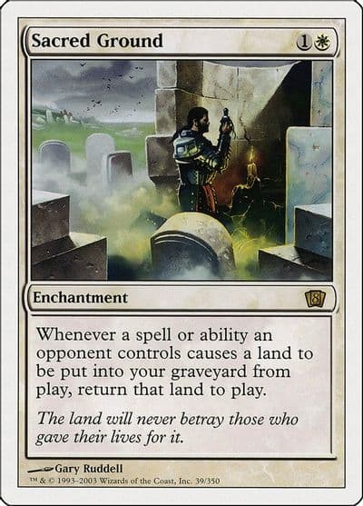 Sacred Ground 8th Edition Magic card