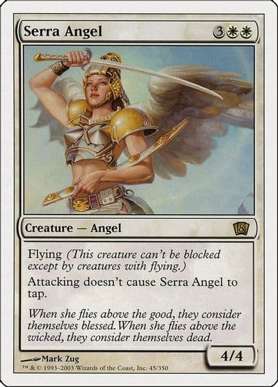 Serra Angel 8th Edition Magic card