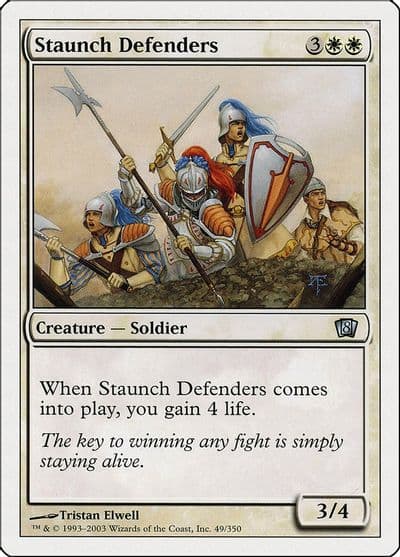 Staunch Defenders 8th Edition Magic card