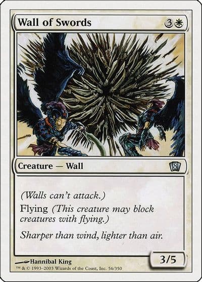 Wall of Swords 8th Edition Magic card