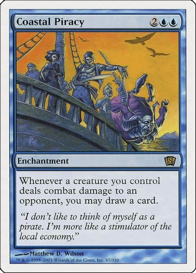 Coastal Piracy 8th Edition Magic card