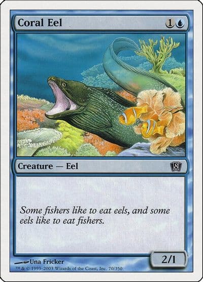 Coral Eel 8th Edition Magic card