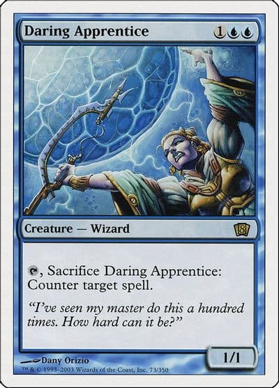 Daring Apprentice 8th Edition Magic card