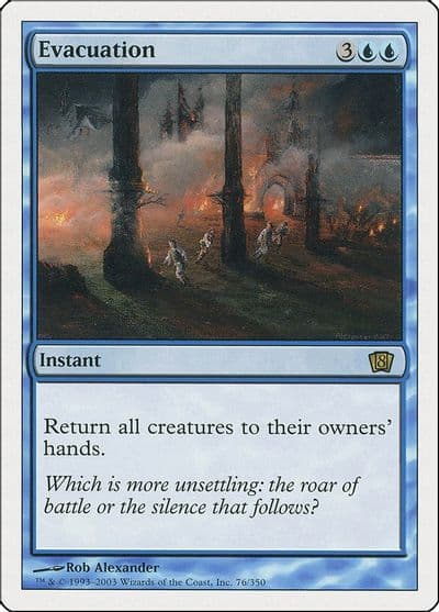 Evacuation 8th Edition Magic card