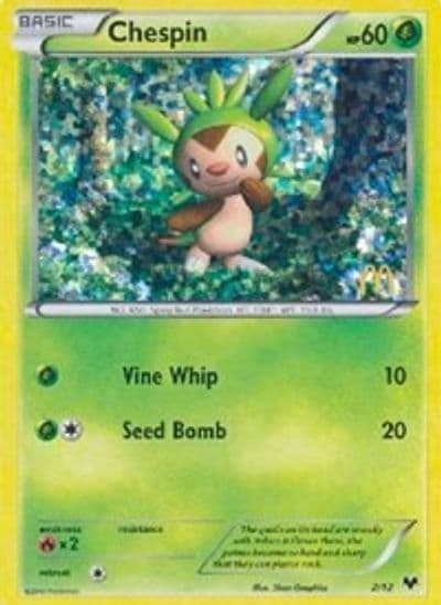 Chespin McDonald's Promos 2014 Pokemon card