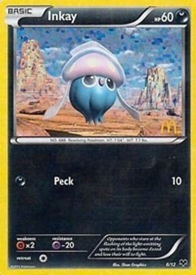Inkay McDonald's Promos 2014 Pokemon card