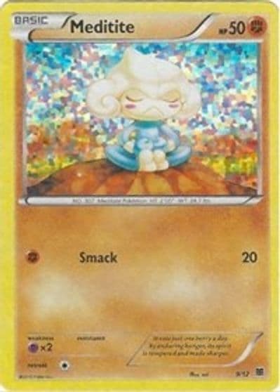 Meditite McDonald's Promos 2015 Pokemon card
