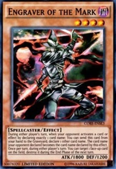 Engraver of the Mark Clash of Rebellions Yu-Gi-Oh! card