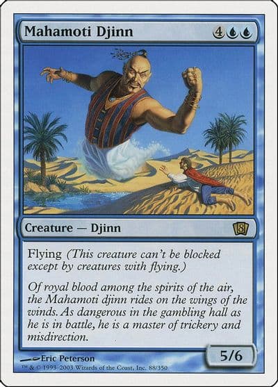 Mahamoti Djinn 8th Edition Magic card