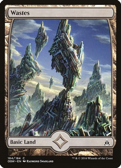 Wastes 184 Full Art Oath of the Gatewatch Magic card