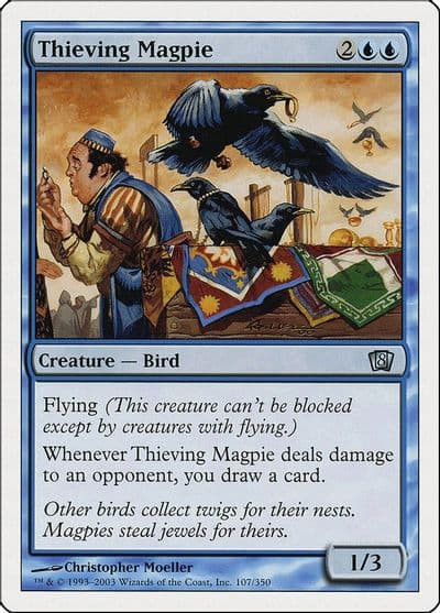 Thieving Magpie 8th Edition Magic card