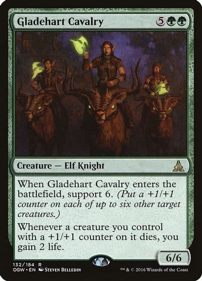 Gladehart Cavalry Oath of the Gatewatch Magic card