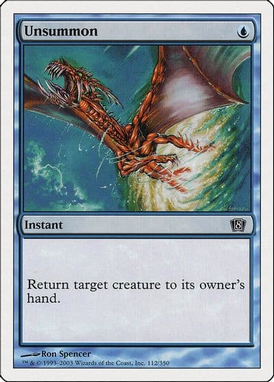 Unsummon 8th Edition Magic card